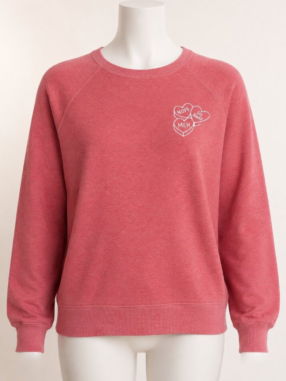 Wildfox Pink Conversation Hearts Sweatshirt